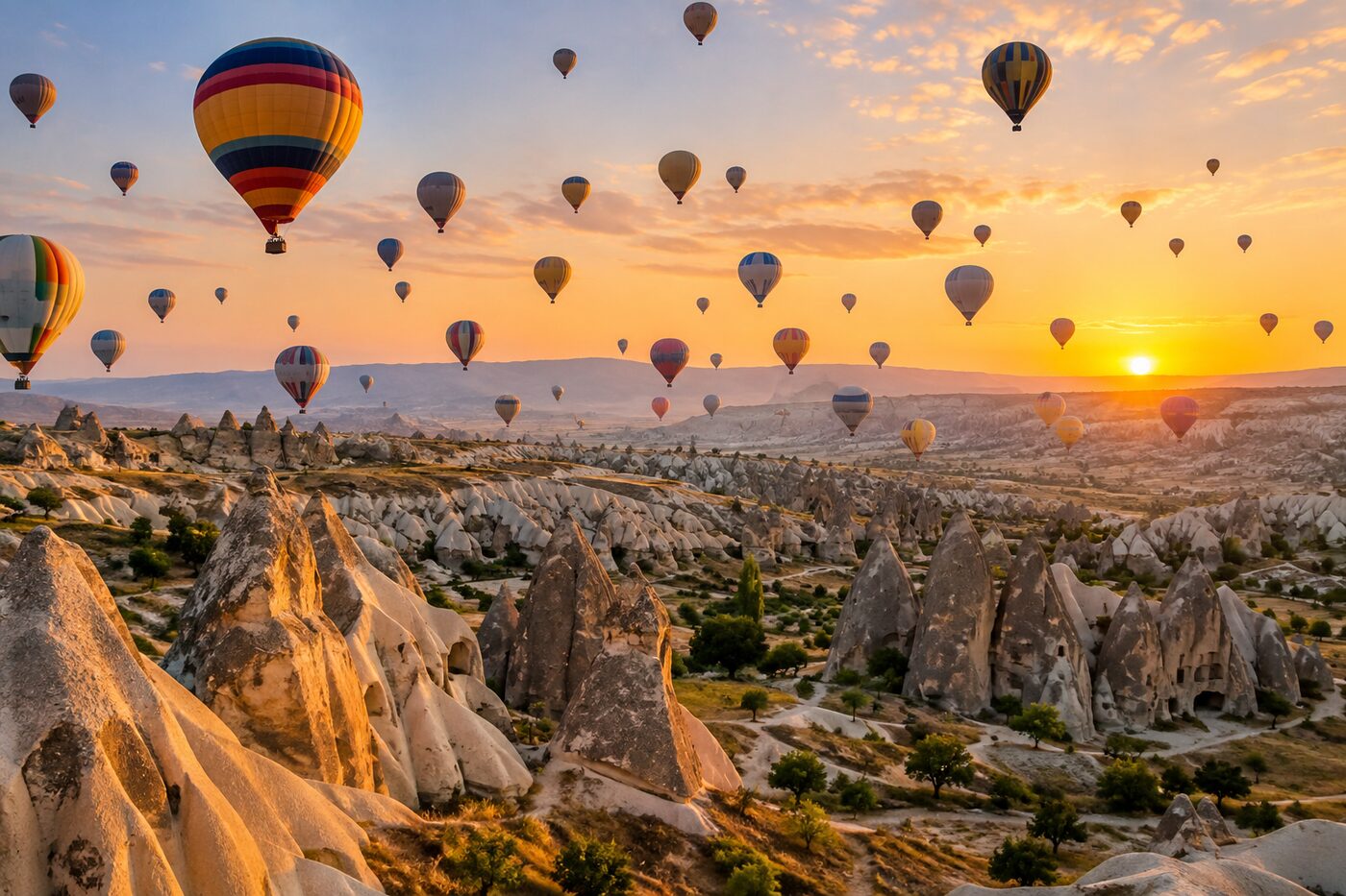 Balloons at Sunrise